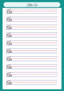 Cursive Writing Worksheet: Perfect Your Script with Practice 2024