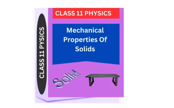 Mechanical Properties Of Solids CLASS 11 PHYSICS WORKSHEET: A SOLID STUDY